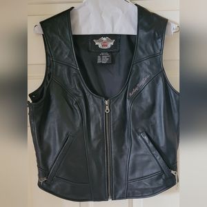 Harley Davidson Laced Side Leather Vest
